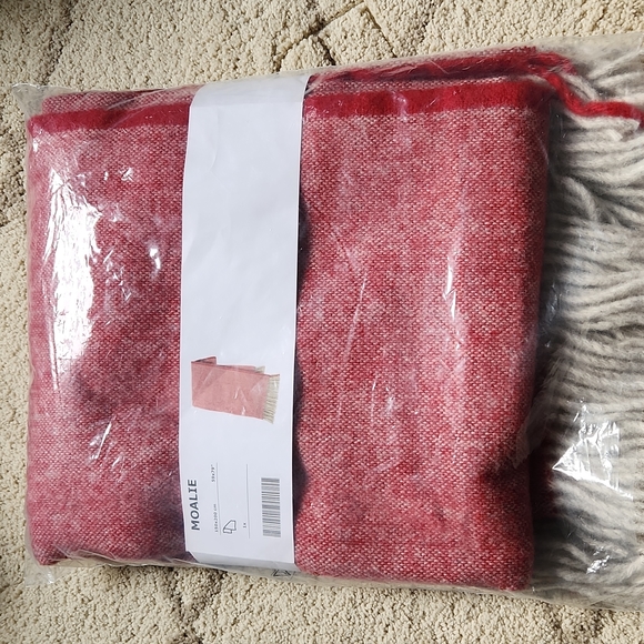 IKEA Bedding Ikea Moalie Red Wool Blanket Poshmark